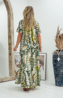 ARIANE long dress, short sleeves