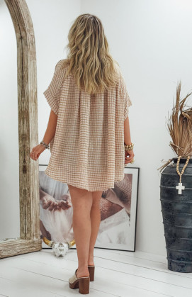 Camel LIZY short-sleeved blouse