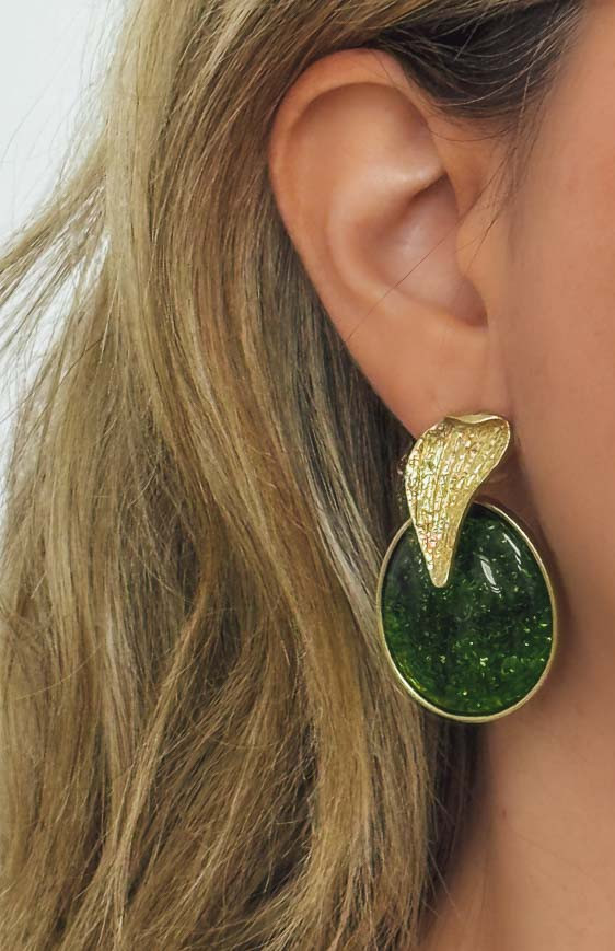 Green JUDITH earrings
