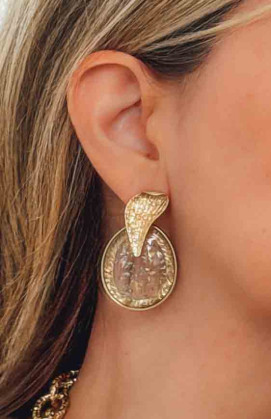 Gold JUDITH earrings