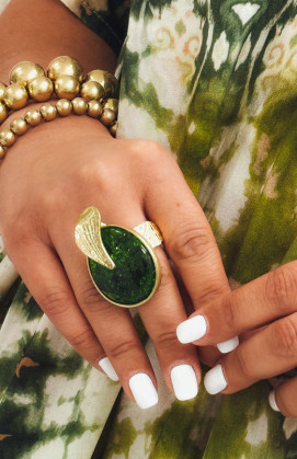 Green JUDITH ring