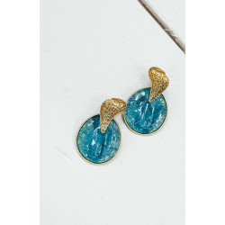 Boucles d'oreilles JUDITH bleues