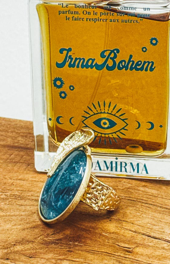 Bague JUDITH bleue