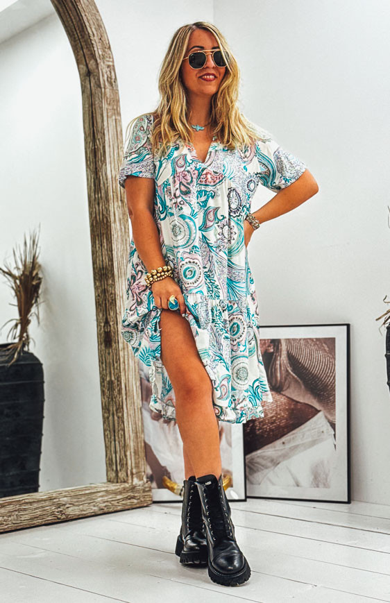Robe AIKA courte manches courtes