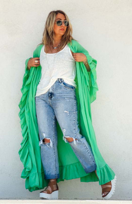 Light green BILBAO kimono