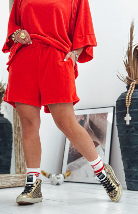 Short éponge DIEGO rouge