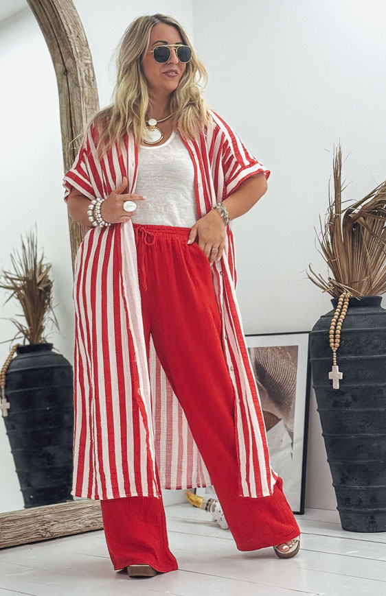 Red JAMES pants