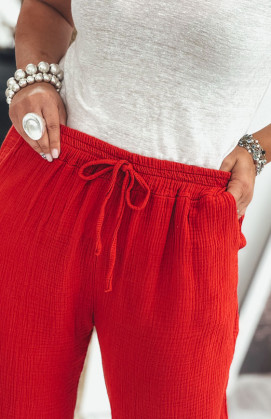 Red JAMES pants