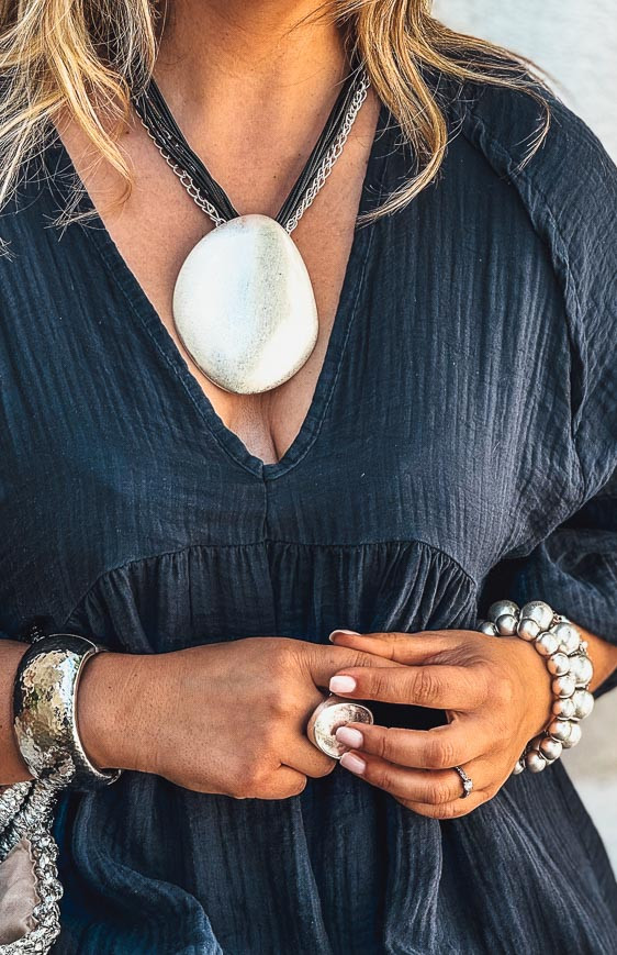 Silver DOTTY necklace