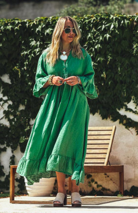 Green MELISSA 3/4 sleeves...