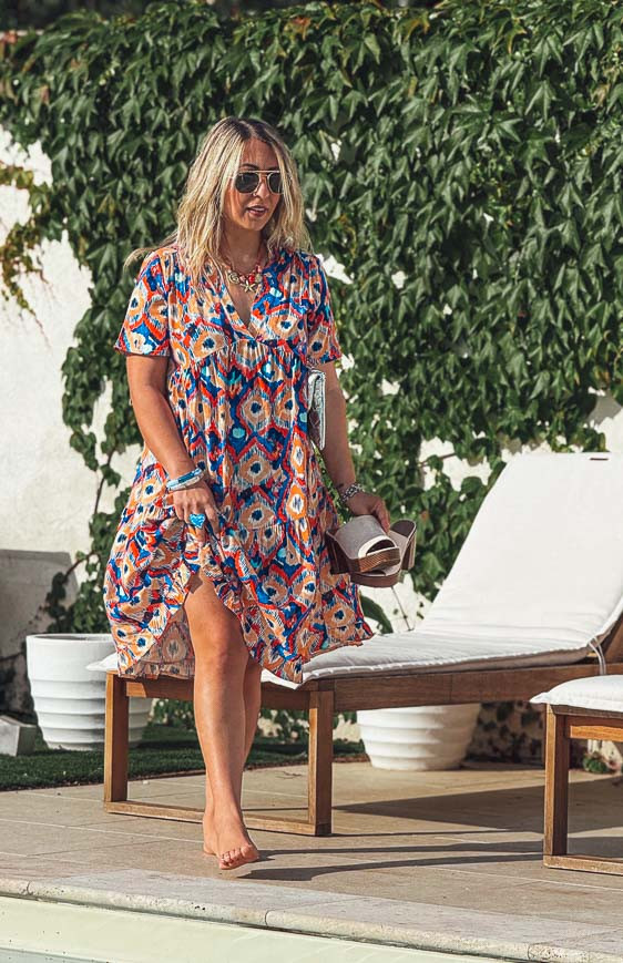 Robe KAREN courte manches courtes