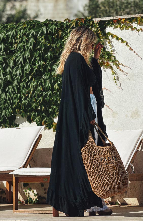 Black BILBAO kimono