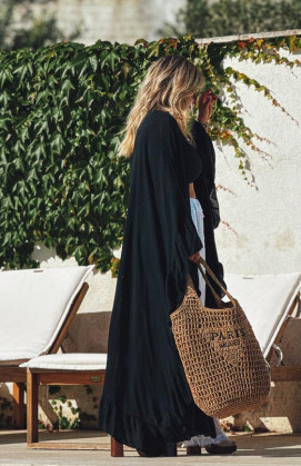 Black BILBAO kimono