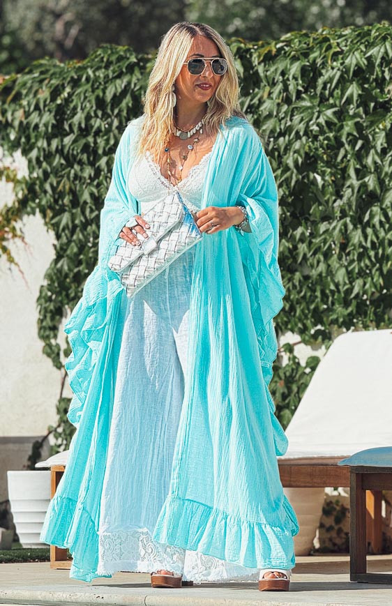 Kimono BILBAO turquoise