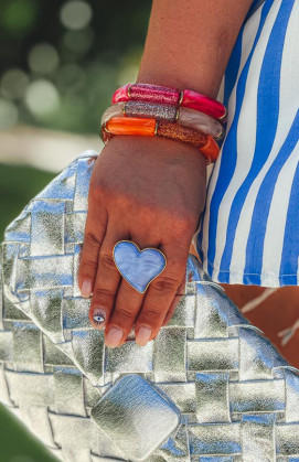 Bague LIMA bleue