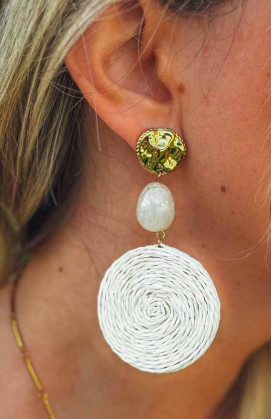 Cream ISADORA earrings