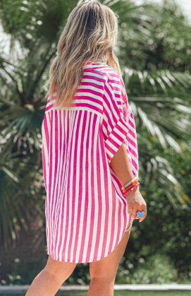 Fuchsia ISIS short-sleeved tunic