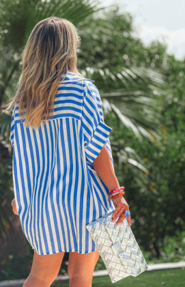 Blue ISIS short-sleeved tunic