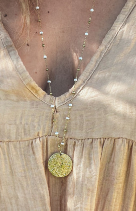 White SHELBY necklace