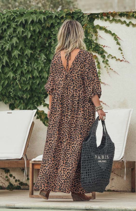Robe GLORIA longue manches 3/4