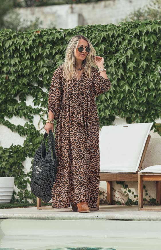 Robe GLORIA longue manches 3/4
