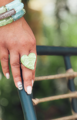Bague LIMA verte