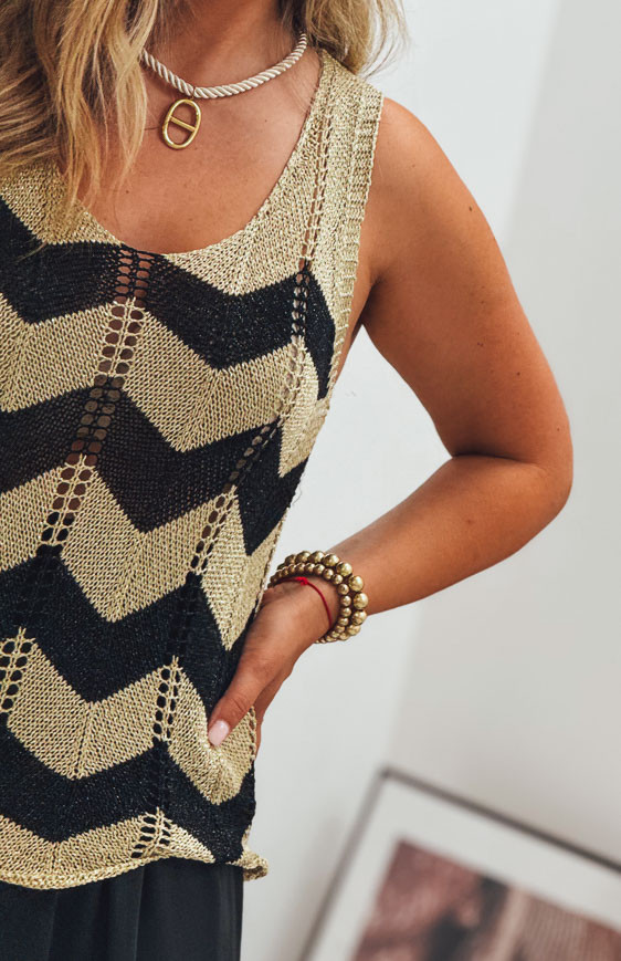 Black DORIAN tank top