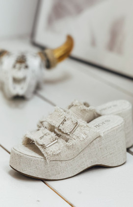 Beige VECCHIO mules