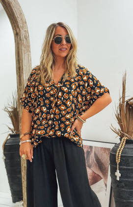 LOUNA short-sleeve blouse