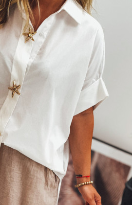 Chemise GARANCE manches courtes blanche