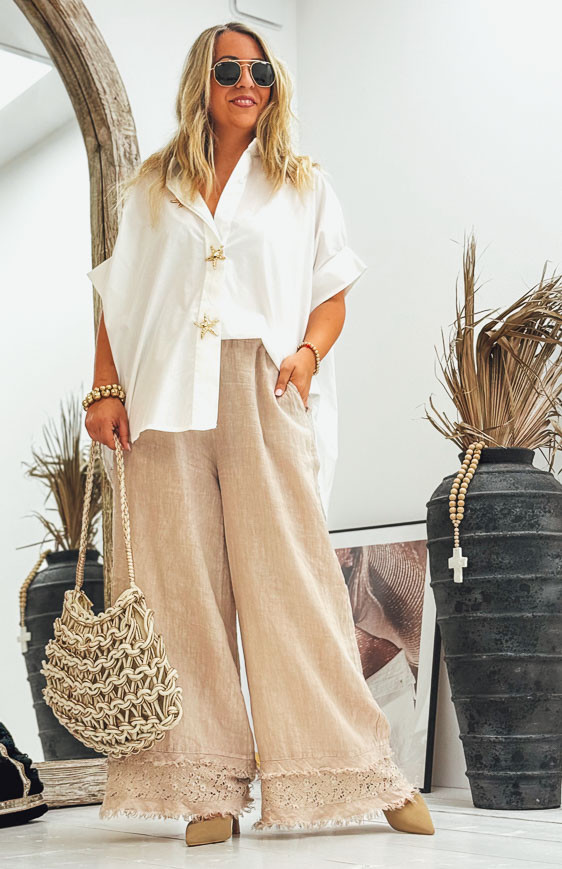 Chemise GARANCE manches courtes blanche