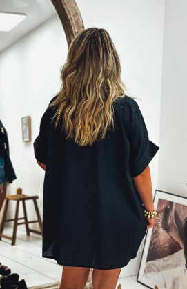 Chemise GARANCE manches courtes noire