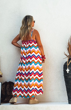 Robe ALINE longue bretelles