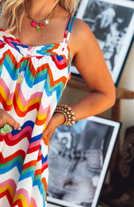 Robe ALINE longue bretelles