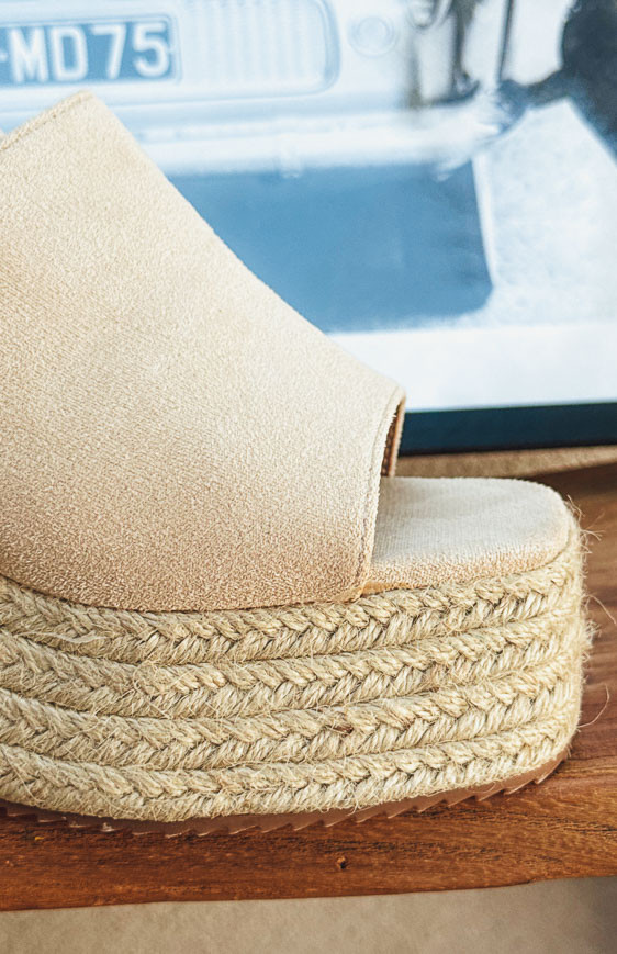 Beige NAPLES mules