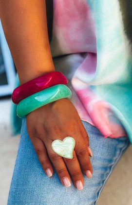 Bracelet jonc JULES turquoise