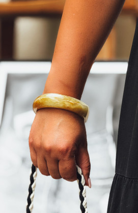 Bracelet jonc JULES miel