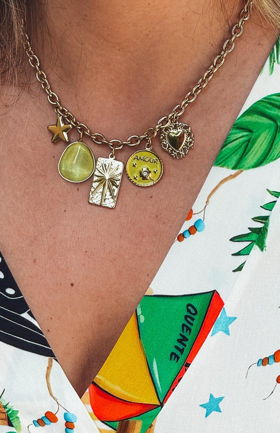 Collier ADRIANO jaune