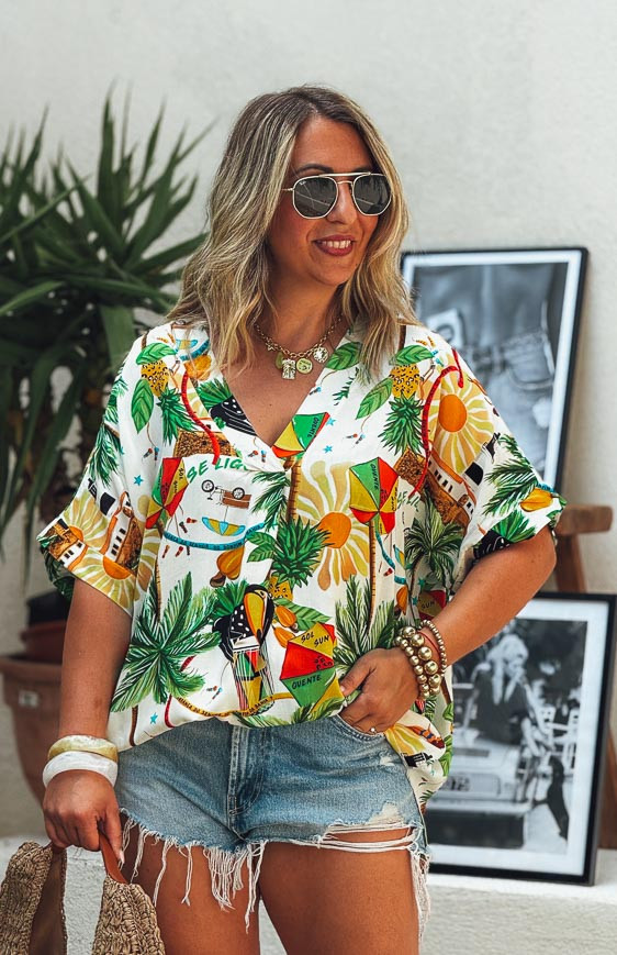JUNE short-sleeve blouse