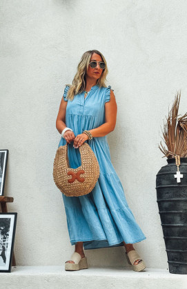 Light blue MAGDA long...