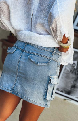 Light blue CECILE skirt