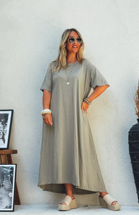 Taupe VICKY long dress,...