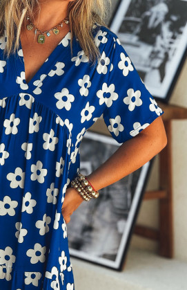 ROSITA long dress, short sleeves