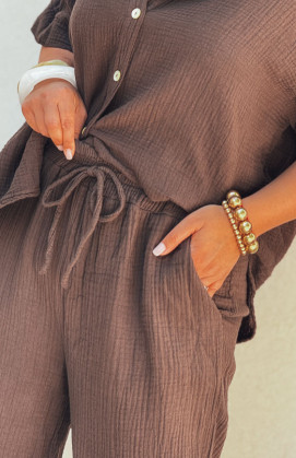 Pantalon JAMES chocolat