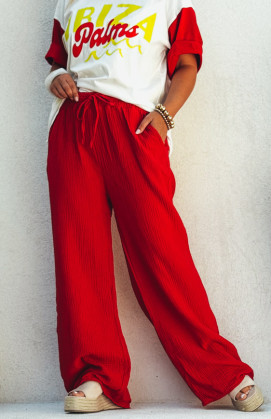 Pantalon JAMES rouge