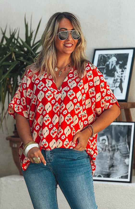 GIUSTINA short-sleeve blouse