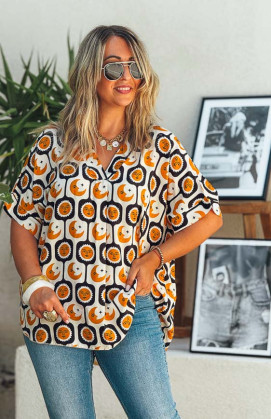 GRACE short-sleeve blouse