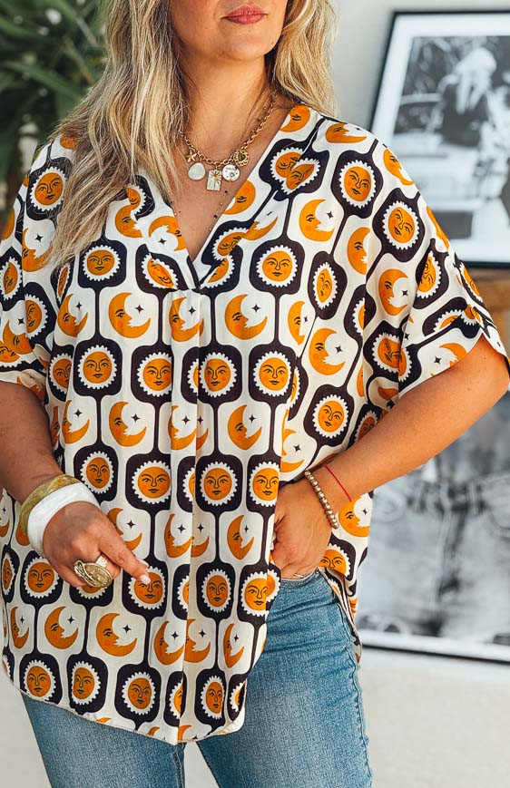 GRACE short-sleeve blouse