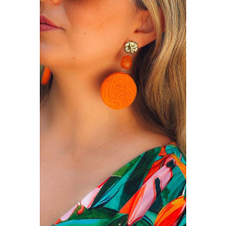 Boucles d'oreilles ISADORA orange