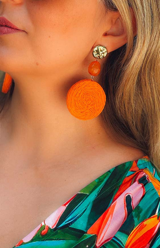 Orange ISADORA earrings